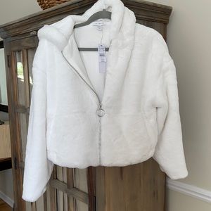 Faux fur NWT topshop jacket